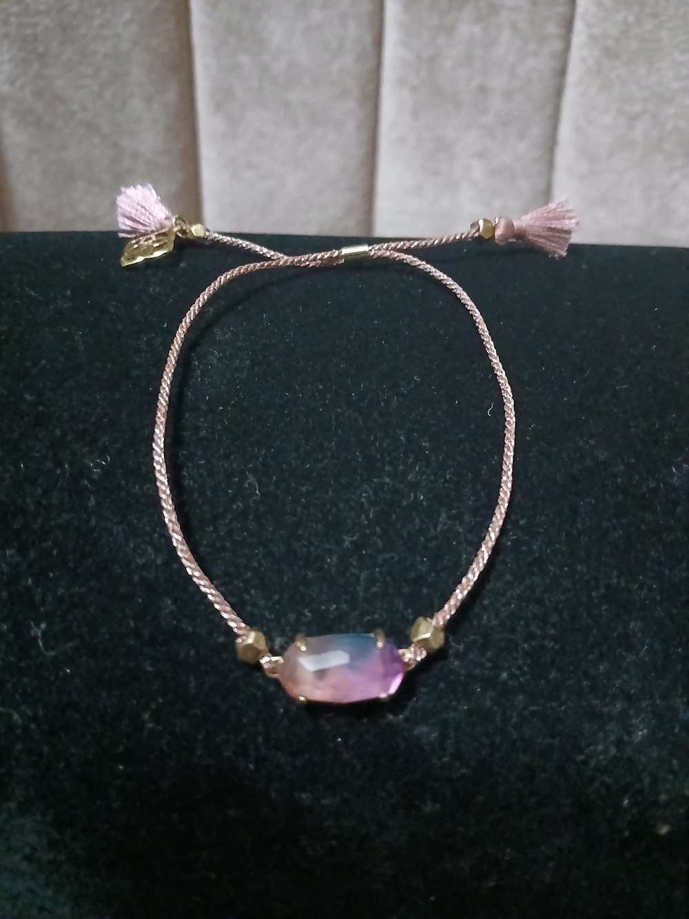 Kendra Scott Crystal Cord Bracelet with Tassels